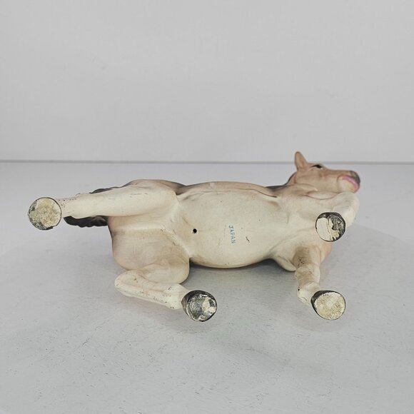 Vintage Ceramic Horse Figurine Japan Trotting Pony Bisque - Picture 8 of 8